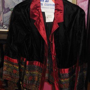 Coldwater Creek Silk and Velvet Blazer / Jacket